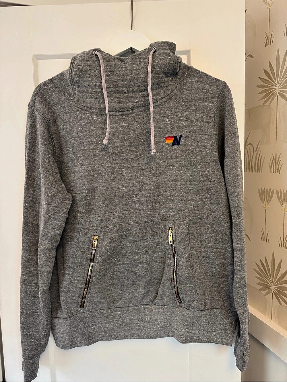 Aviator Nation Ninja Pullover Hoodie Gray